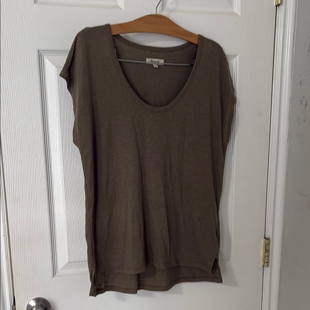 Madewell olive cap Sleeve Relaxed T-Shirt
